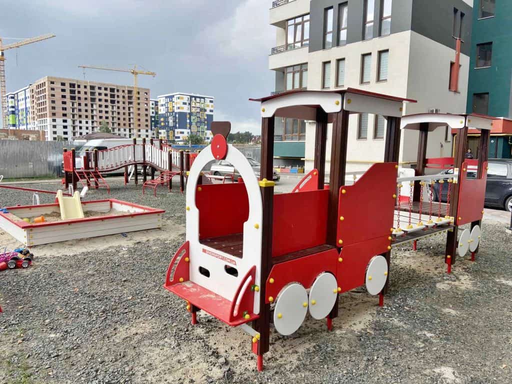 Гімнастичний комплекс Паравозик з вагончиком